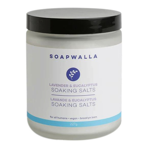Soapwalla Lavender and Eucalyptus Soaking Salts, 227g/8 oz