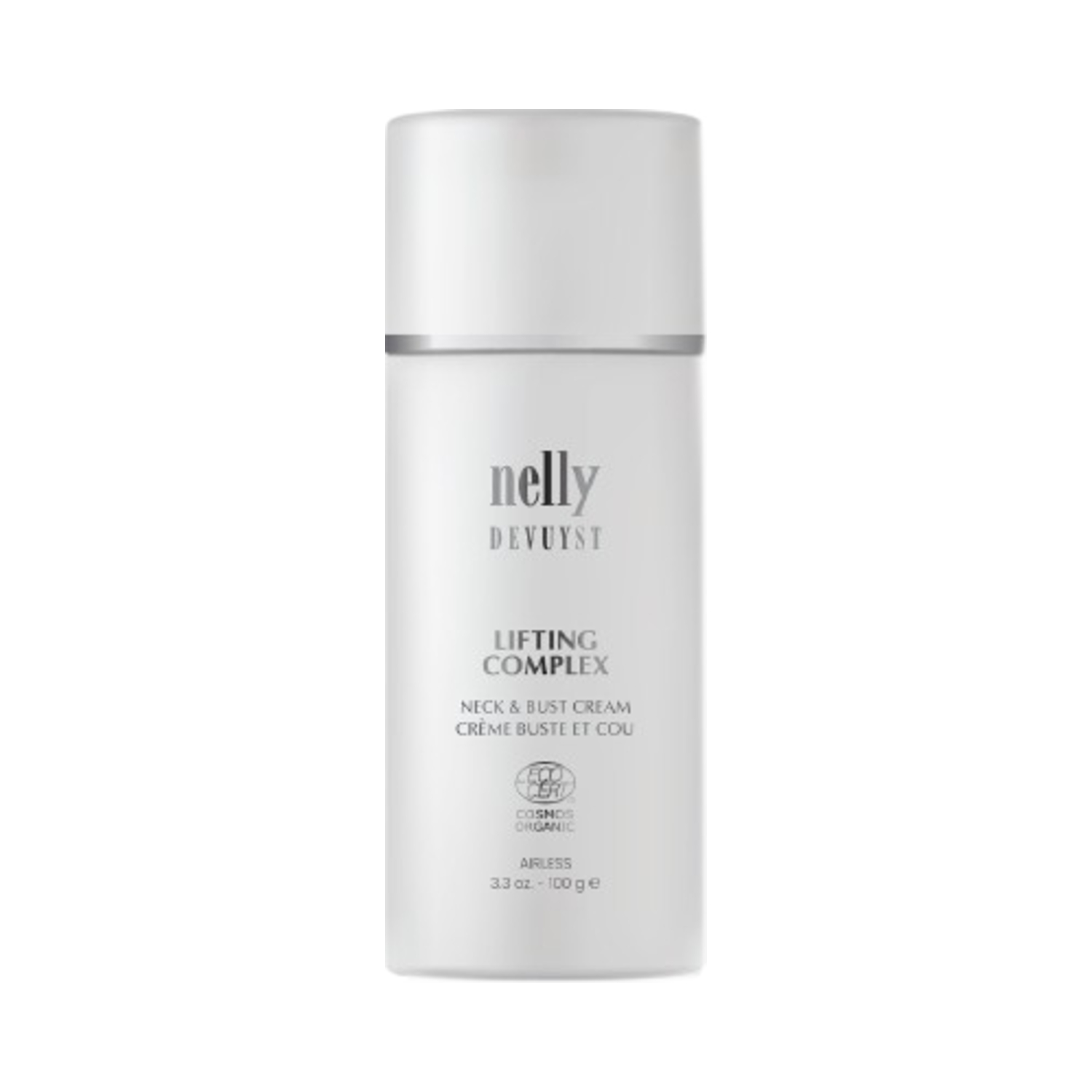 Nelly Devuyst Lifting Complex Neck and Bust Cream on white background