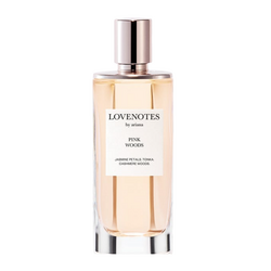 Lovenotes Pink Woods EDP on white background
