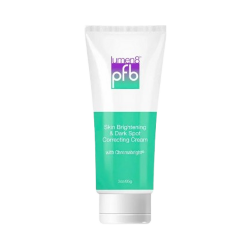PFB Lumen8 Lotion with Chromabright on white background