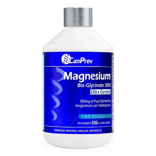 CanPrev Magnesium Bis-Glycinate 300 Ultra Gentle (Liquid) on white background
