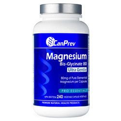 Magnesium Bis-Glycinate 80 Ultra Gentle on white background
