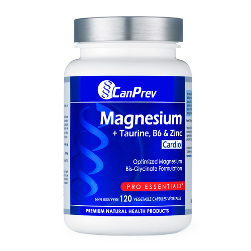 CanPrev Magnesium + Taurine, B6 and Zinc for Cardio on white background