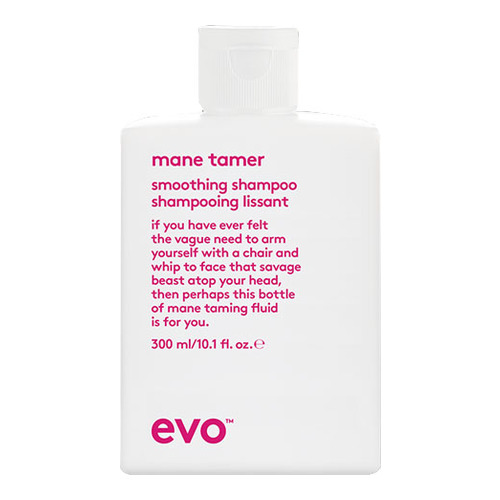 Evo Mane Tamer Shampoo on white background