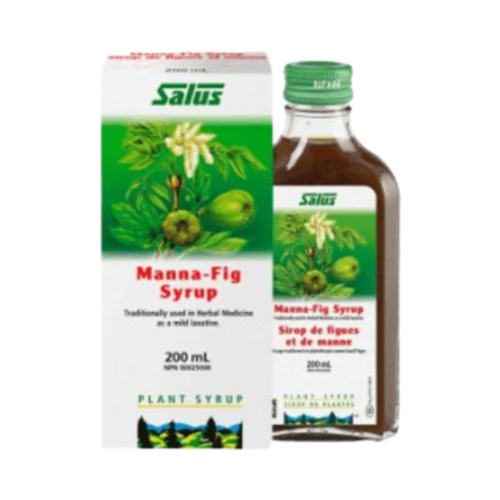 Salus Manna-Fig Syrup on white background