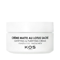 Matte Cream with Sacred Lotus on white background