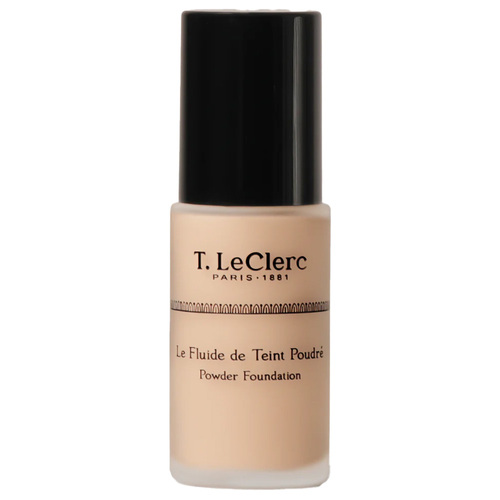T LeClerc Matte Fluid Foundation 01 - Ivoire Mat on white background