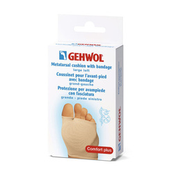 Metatarsal Cushion with Bandage - Large Left on white background