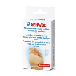 Metatarsal and Bunion Cushion with Elastic Bandage - Large on white background