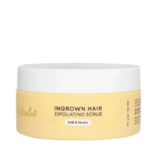 Bushbalm Milk and Honey Exfoliating Scrub Ingrown Hair, 236ml/7.98 fl oz Bushbalm Milk and Honey Exfoliating Scrub Ingrown Hair on white background