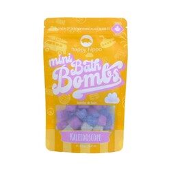 Mini Bath Bombs Kaleidoscope on white background