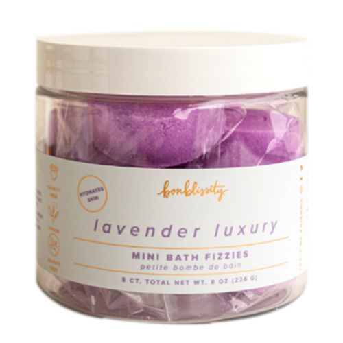 Bonblissity Mini Bath Fizzies - Lavender Luxury, 226g/8 oz