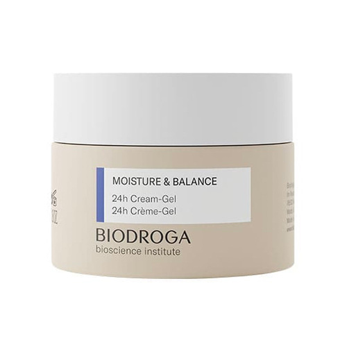 Biodroga Moisture and Balance 24hr Cream Gel on white background
