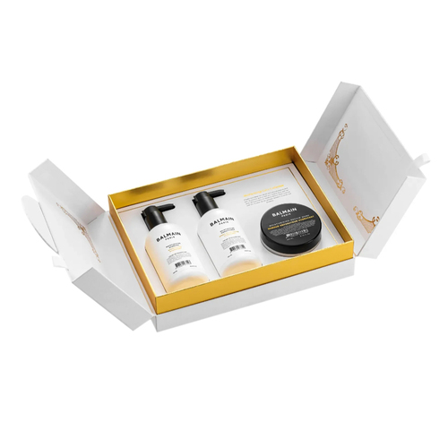 BALMAIN Paris Hair Couture Moisturizing Care Set on white background