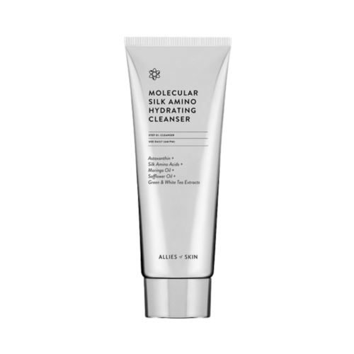 Allies of Skin Molecular Silk Amino Hydrating Cleanser on white background