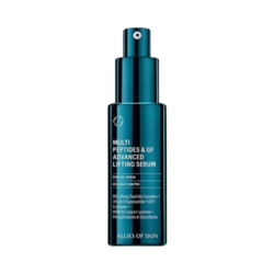 Multi Peptides and Growth Factor Advanced Lifting Serum on white background