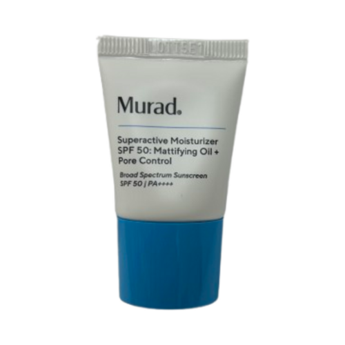 Murad Superactive Moisturizer SPF 50 - Mattifying Oil + Pore Control, 10ml/0.34 fl oz Naturally Yours Murad Superactive Moisturizer SPF 50 - Mattifying Oil + Pore Control on white background