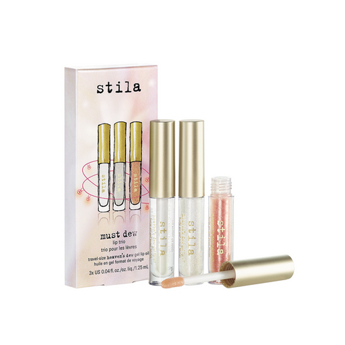 Stila Must Dew Lip Trio on white background