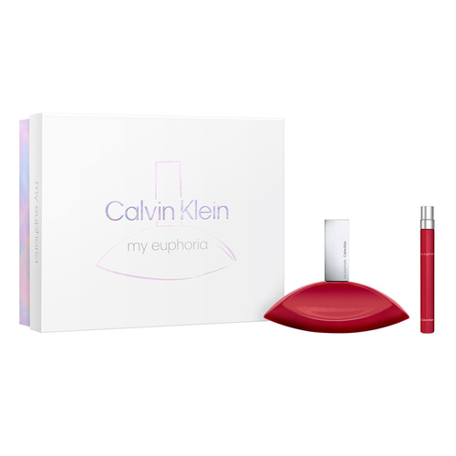 Calvin Klein My Euphoria EDP Gift Set Duo, 1 set Calvin Klein My Euphoria EDP Gift Set Duo on white background