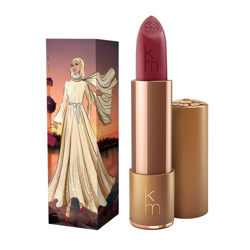 Karen Murrell Natural Lipstick 02 - Cordovan Natural on white background