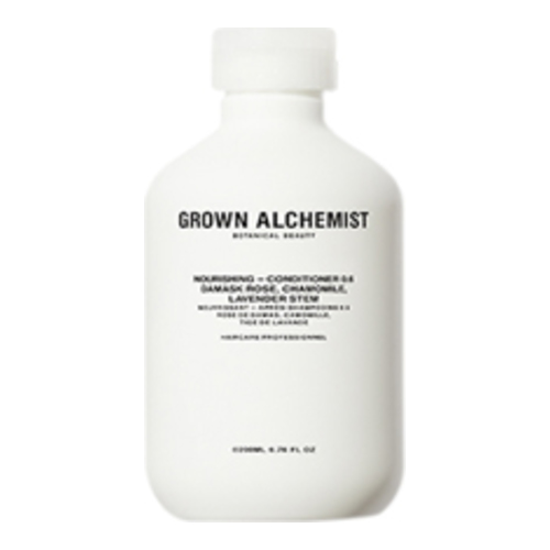Grown Alchemist Nourishing - Conditioner 0.6 Damask Rose Chamomile Lavender Stem on white background