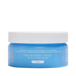 Nude Exfoliating Scrub Ingrown Hair on white background