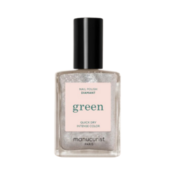 Green - Diamant on white background