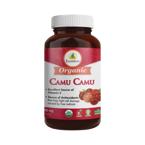 Ecoideas Org Camu Camu 500mg on white background