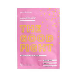 Patchology Good Fight Mood Single Mask on white background