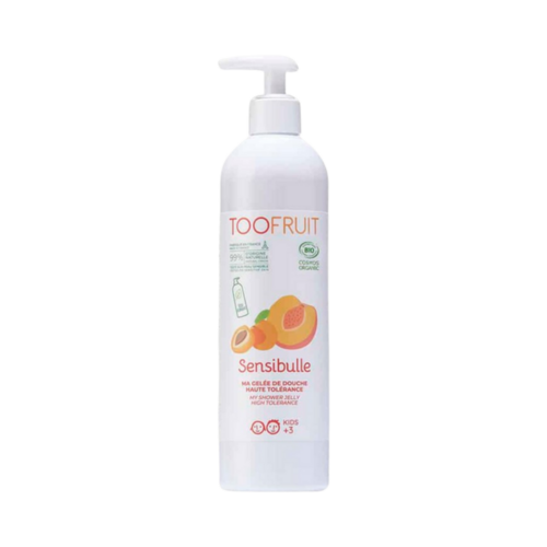 Toofruit Peach - Apricot Shower Gel on white background