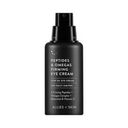 Peptides and Omegas Firming Eye Cream on white background