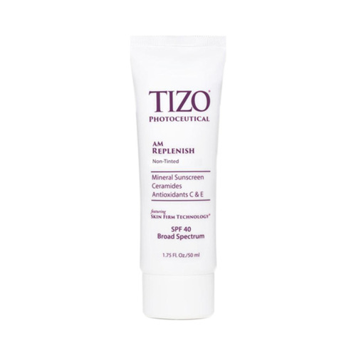 TiZO Photoceutical AM Replenish Non-Tinted SPF 40 on white background