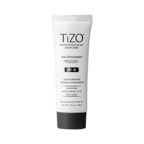 TiZO Photoceutical AM Replenish Non-Tinted SPF 40 on white background