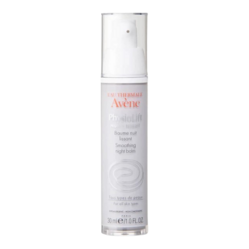 Avene Physiolift Night Smoothing Balm on white background