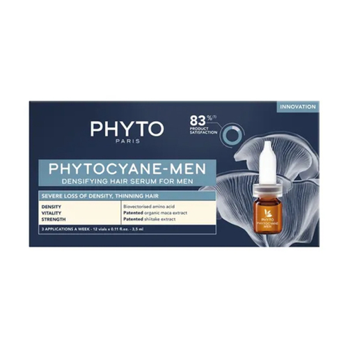 Phyto Phytocyane-Men Densifying Hair Serum For Men, 12 x 3.5ml/0.12 fl oz