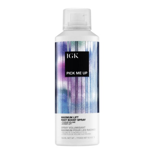 IGK Hair Pick Me Up Maximum Lift Root Boost Spray on white background