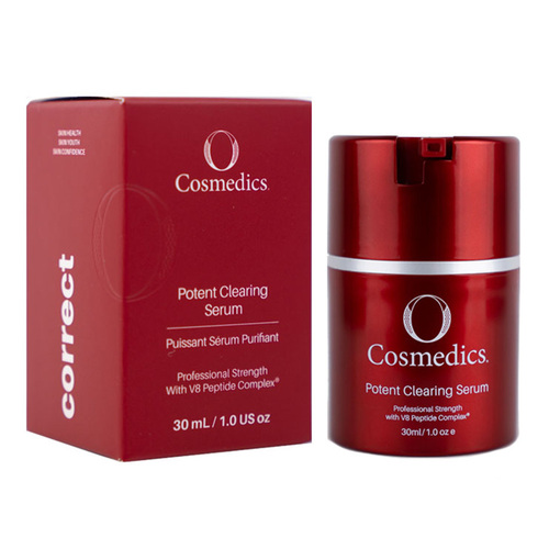 O Cosmedics Potent Clearing Serum on white background