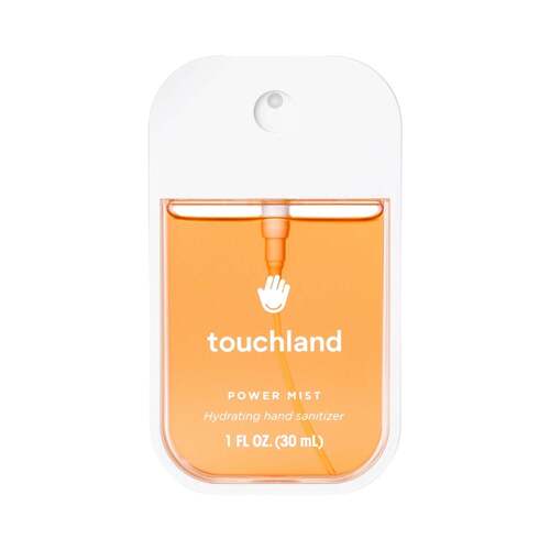 Touchland Power Mist Hydrating Hand Sanitizer - Velvet Peach, 30ml/1.01 fl oz Touchland Power Mist Hydrating Hand Sanitizer - Velvet Peach on white background