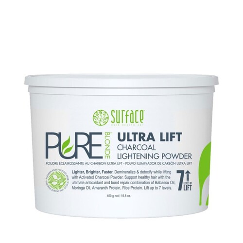 Surface Pure Blonde Ultra Lift Charcoal Powder on white background