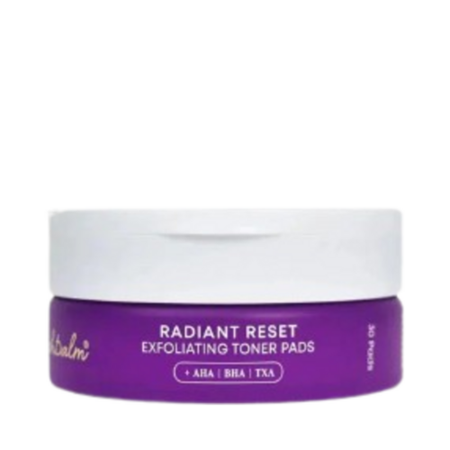 Bushbalm Radiant Reset Exfoliating Toner Pads on white background