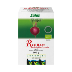 Red Beet Crystals on white background