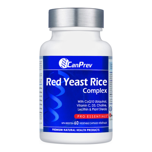CanPrev Red Yeast Rice Complex on white background