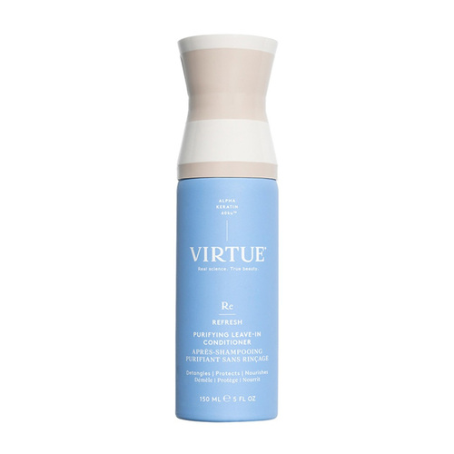 Virtue Refresh Purifying Leave-In Conditioner on white background