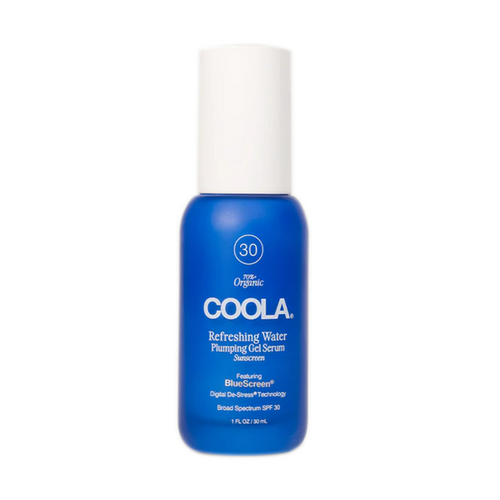 Coola Refreshing Water Plumping Gel Serum on white background