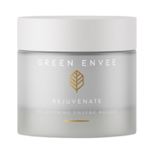 Green Envee Rejuvenate Brightening Enzyme Masque on white background