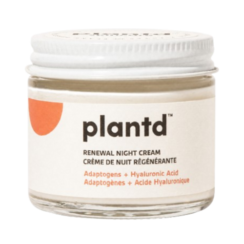 Plantd Skincare Renewal Night Cream on white background