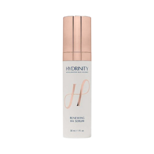 Hydrinity Renewing HA Serum on white background