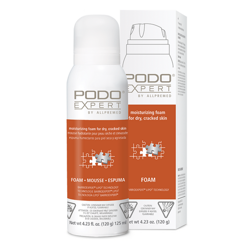 Podoexpert by Allpremed  Repair FoamCream - Dry to Cracked Skin Foam on white background