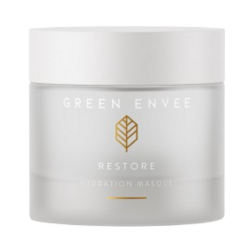 Green Envee Restore Hydration Masque on white background