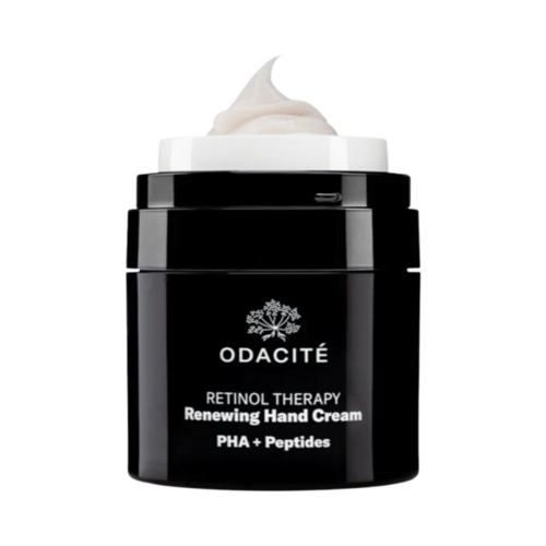 Odacite Retinol Therapy Renewing Hand Cream on white background